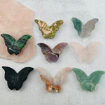 3D Gemstone Carved Crystal Butterfly - YOU CHOOSE STONE