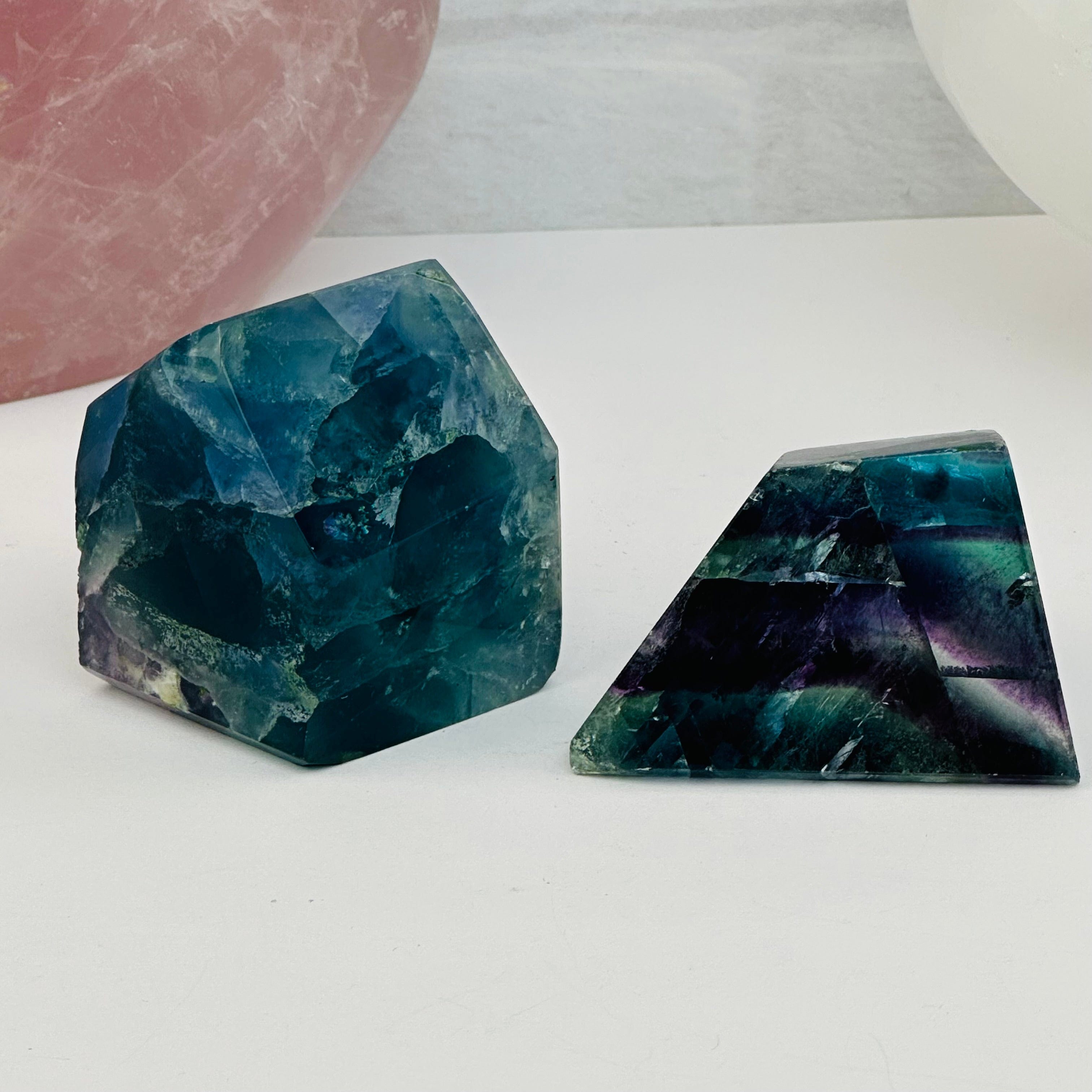 Rainbow Fluorite AA Grade Polished Free form - By Size - High Grade