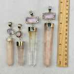 Large Rose Quartz Pendants - You Choose -