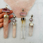 Large Rose Quartz Pendants - You Choose -