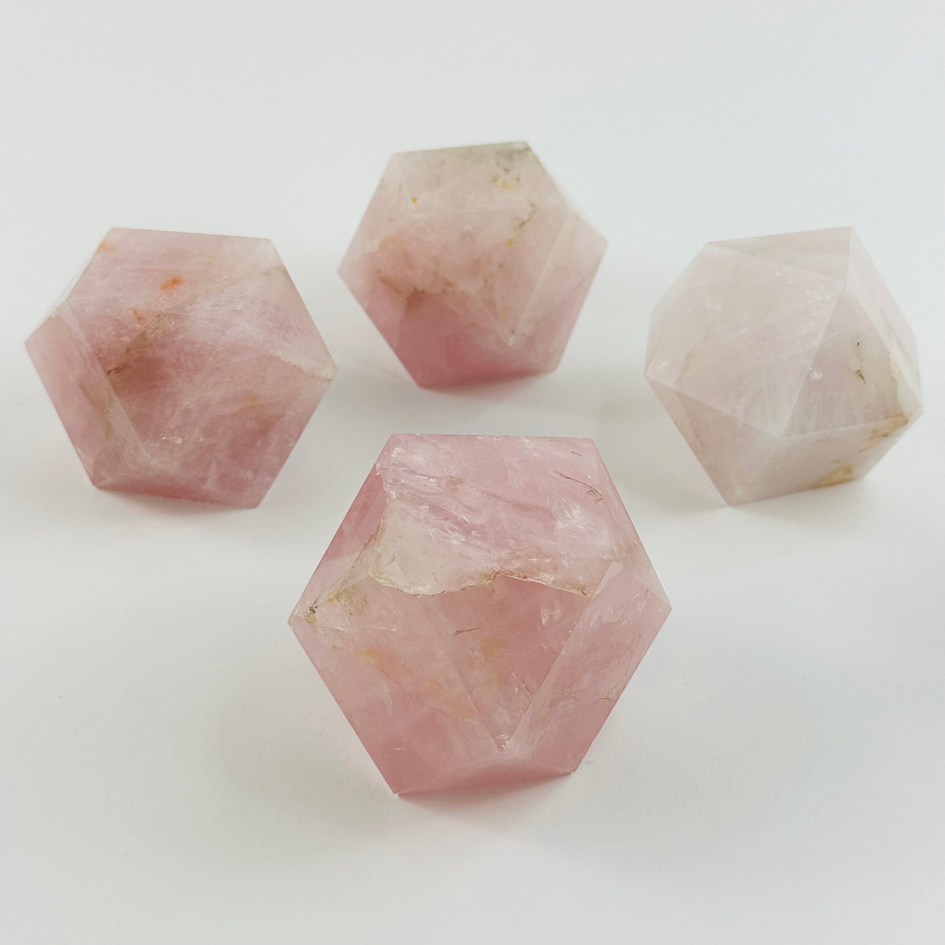 Rose Quartz Geometric Shape - By Weight -