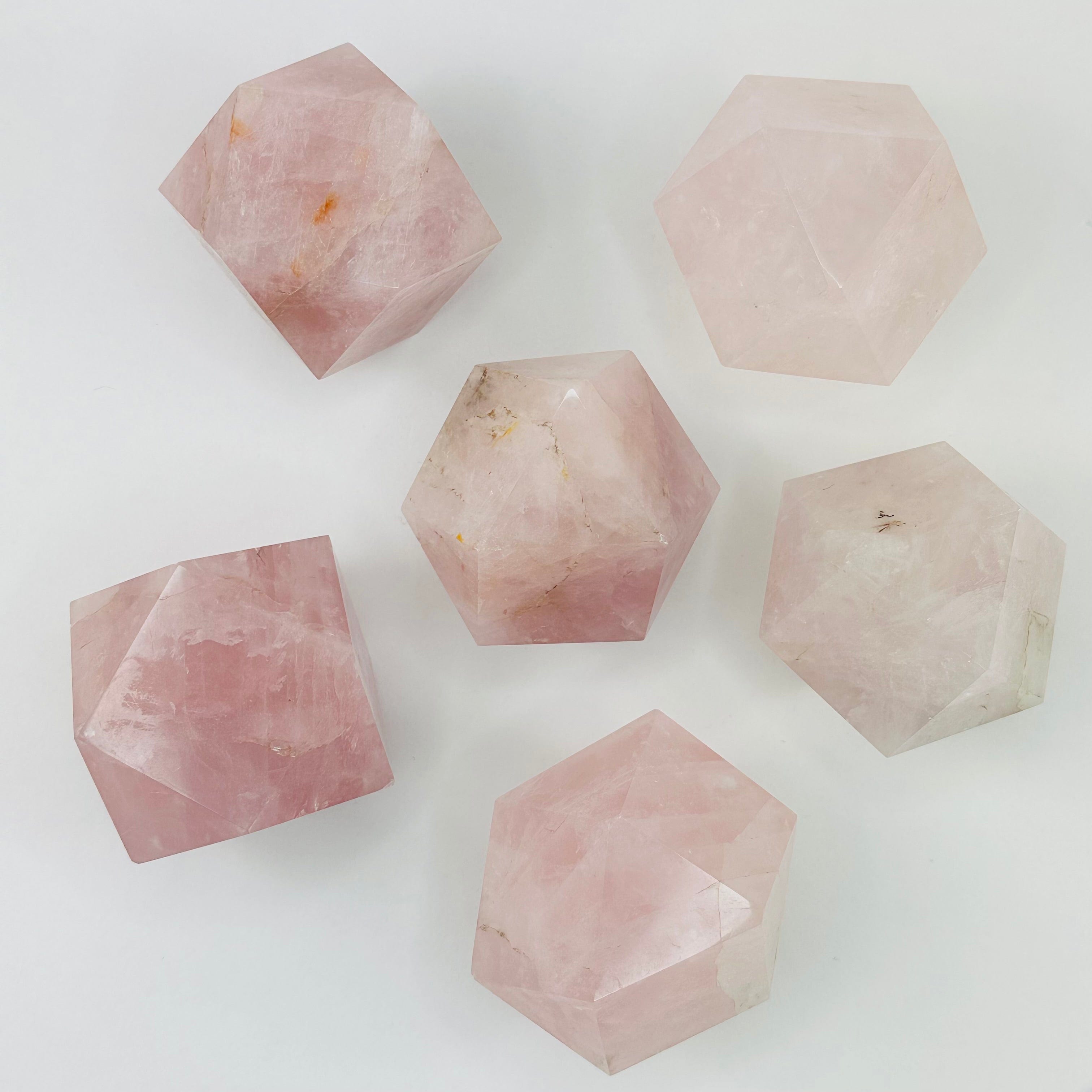 Rose Quartz Geometric Shape - By Weight -