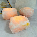 WHOLESALE Crystals - Case Pack BULK LOT - BUY THE BOX 🌸 20 Rose Quartz "B" Candle Holders - SAVINGS