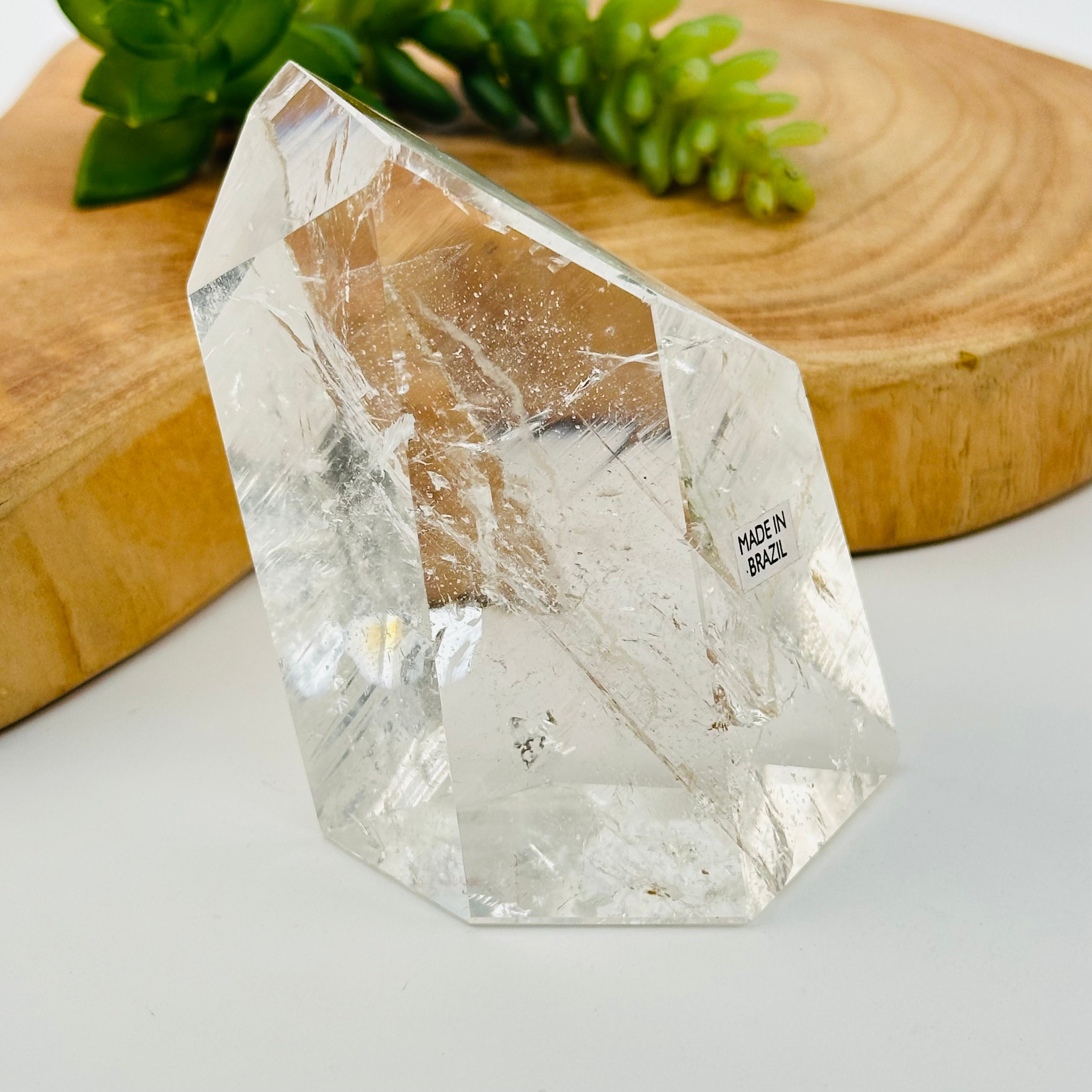 Crystal Quartz Freeform High Quality Polished Crystals from Brazil