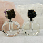 Amethyst Crystal Natural Cluster Top Medium Perfume Bottle