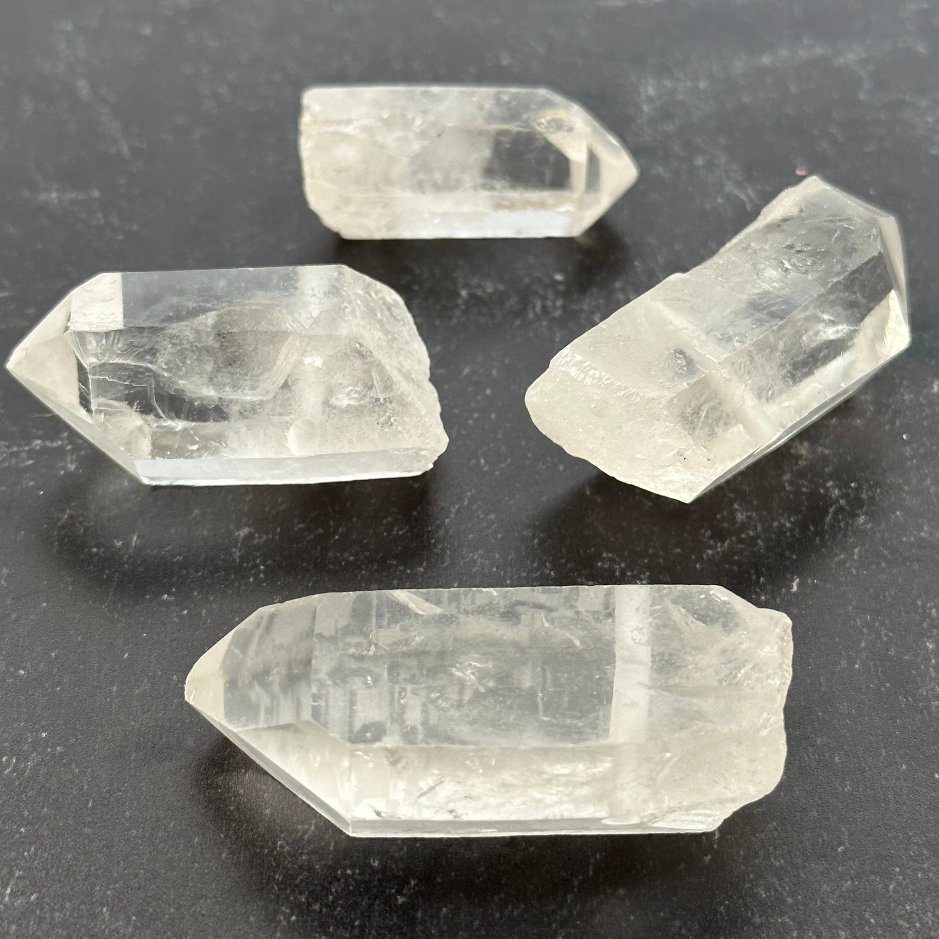 Crystal Quartz Point Rough Jumbo Size - Drilled