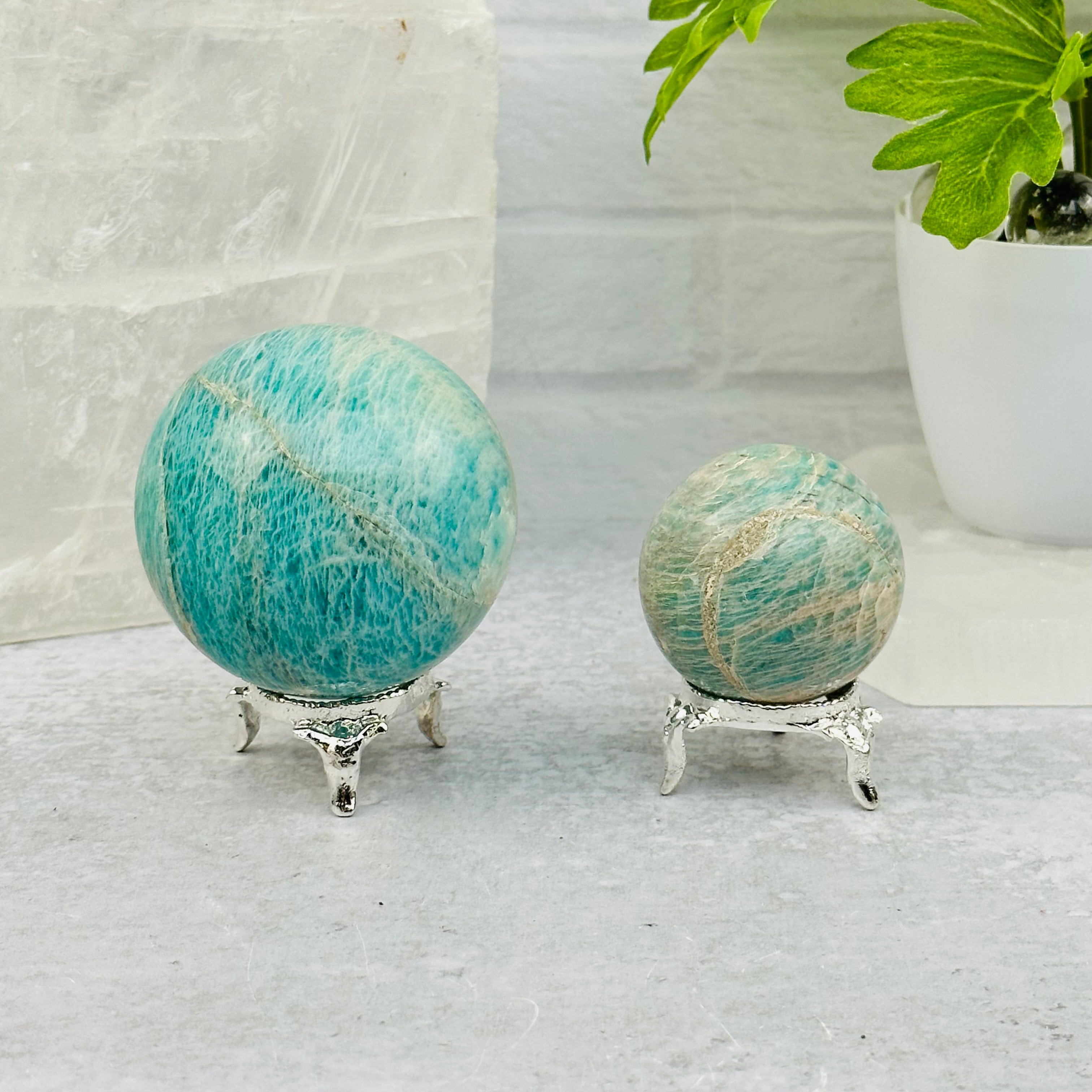 Amazonite Crystal Ball Sphere - By Weight