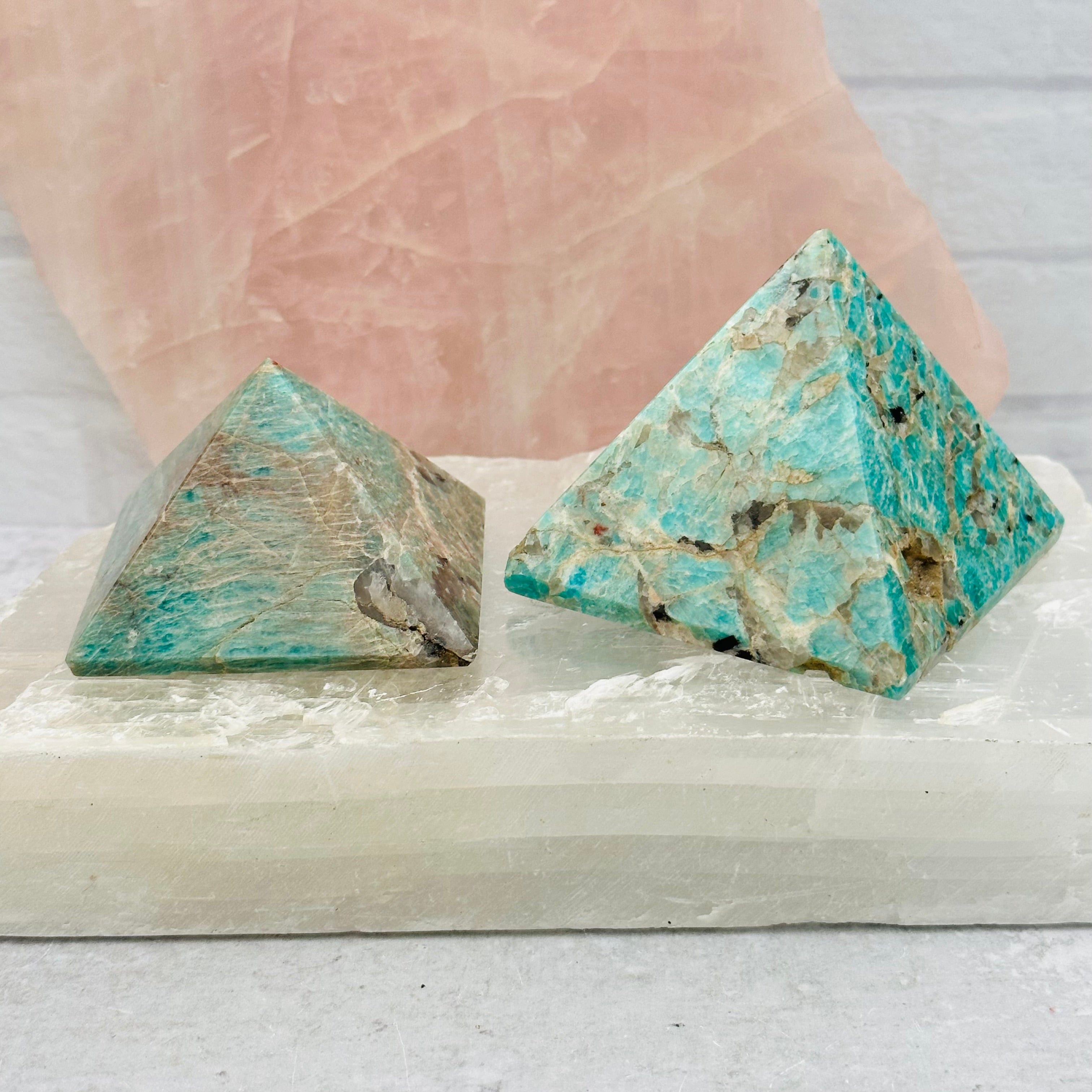 Amazonite Crystal Pyramids - By Weight