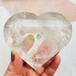 Faceted Light Smoky Quartz Heart - Crystal Heart - You Choose -