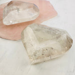 Faceted Light Smoky Quartz Heart - Crystal Heart - You Choose -