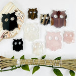 Gemstone Owl Slices - Small or Large -