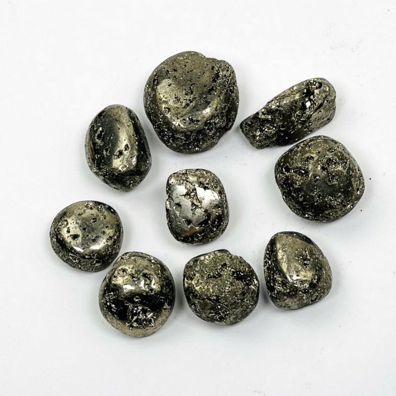 Tumbled Iron Pyrite Stones - 1/2 Pound Bag or 1 Pound Bag