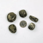 Tumbled Iron Pyrite Stones - 1/2 Pound Bag or 1 Pound Bag