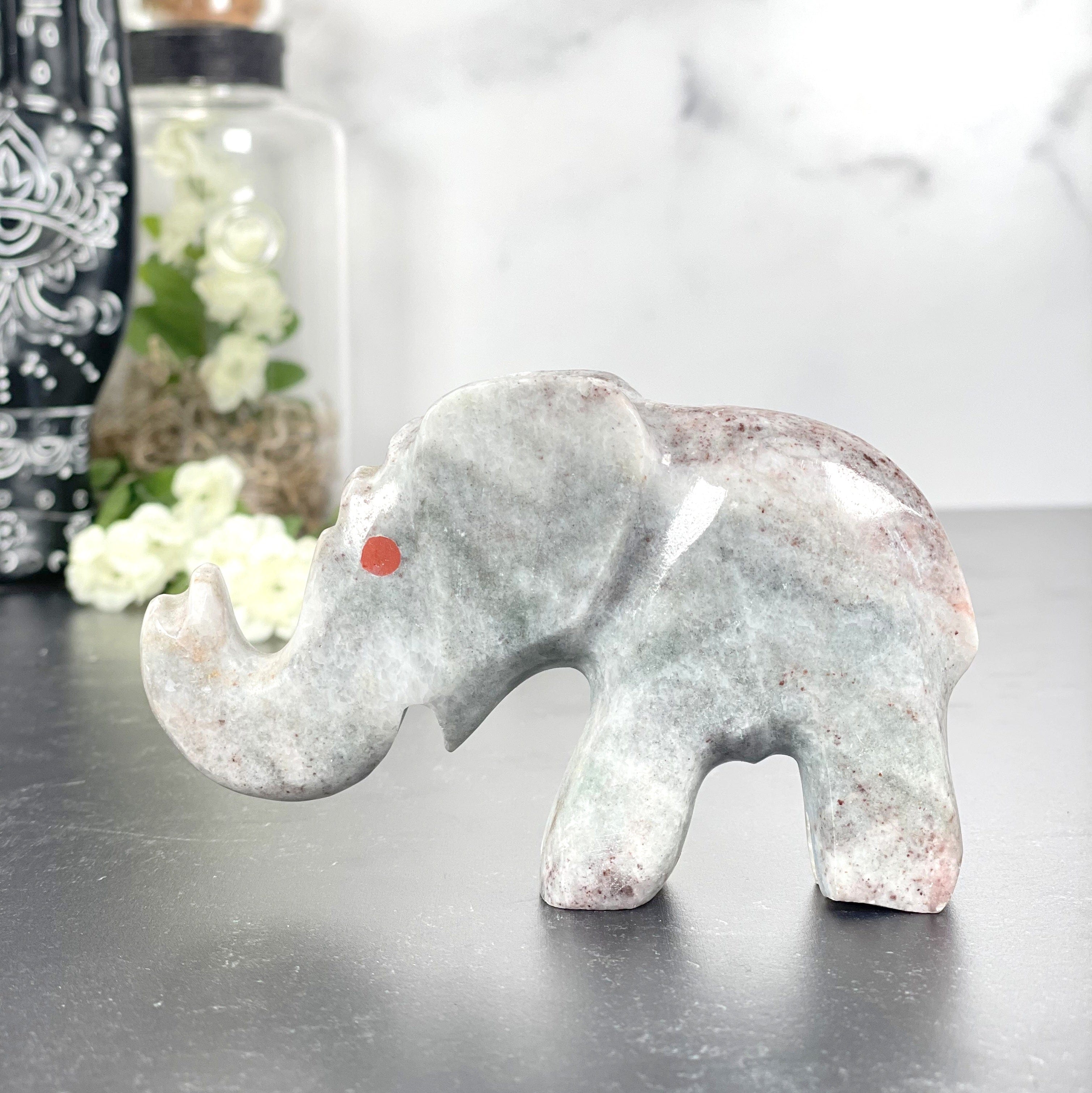 Lepidolite on Matrix Elephant