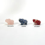 Gemstone Elephants - Side Drilled - You Choose Your Stone