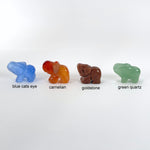 Gemstone Elephants - Top Drilled - You Choose Your Stone