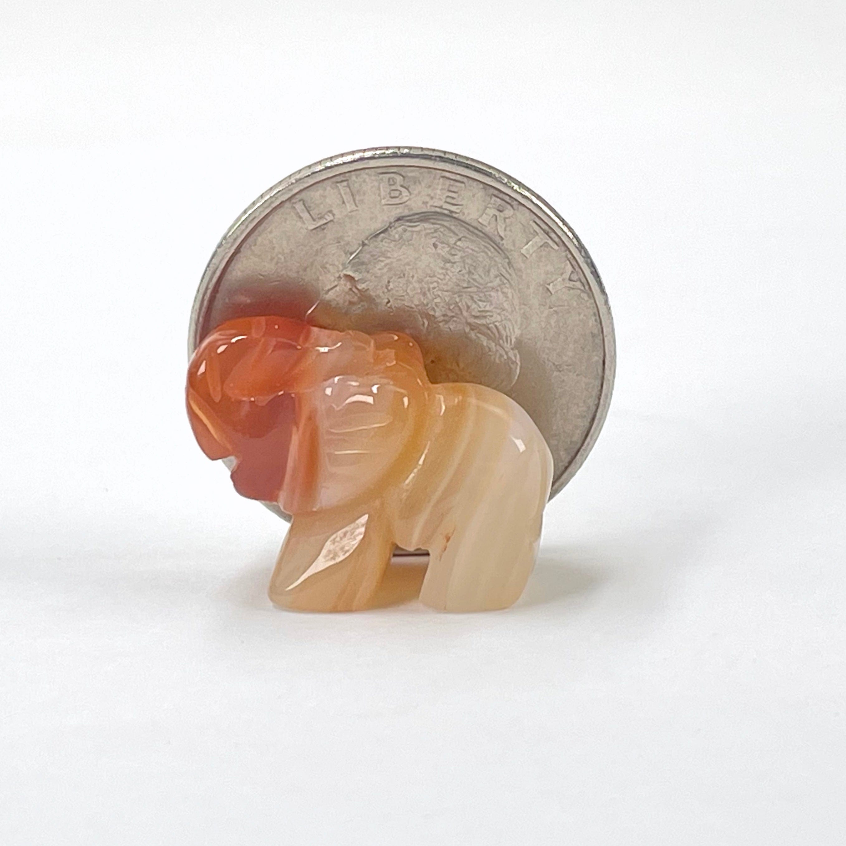 Gemstone Elephants - Not Drilled - You Choose Your Stone