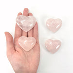 Rose Quartz Polished Hearts - You Choose