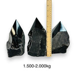 Black Obsidian Crystal Semi Polished Points - By Weight -