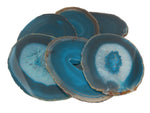 Teal Agate Slice - Agate Slices #6 - Beautiful Home Decor (AGBS)