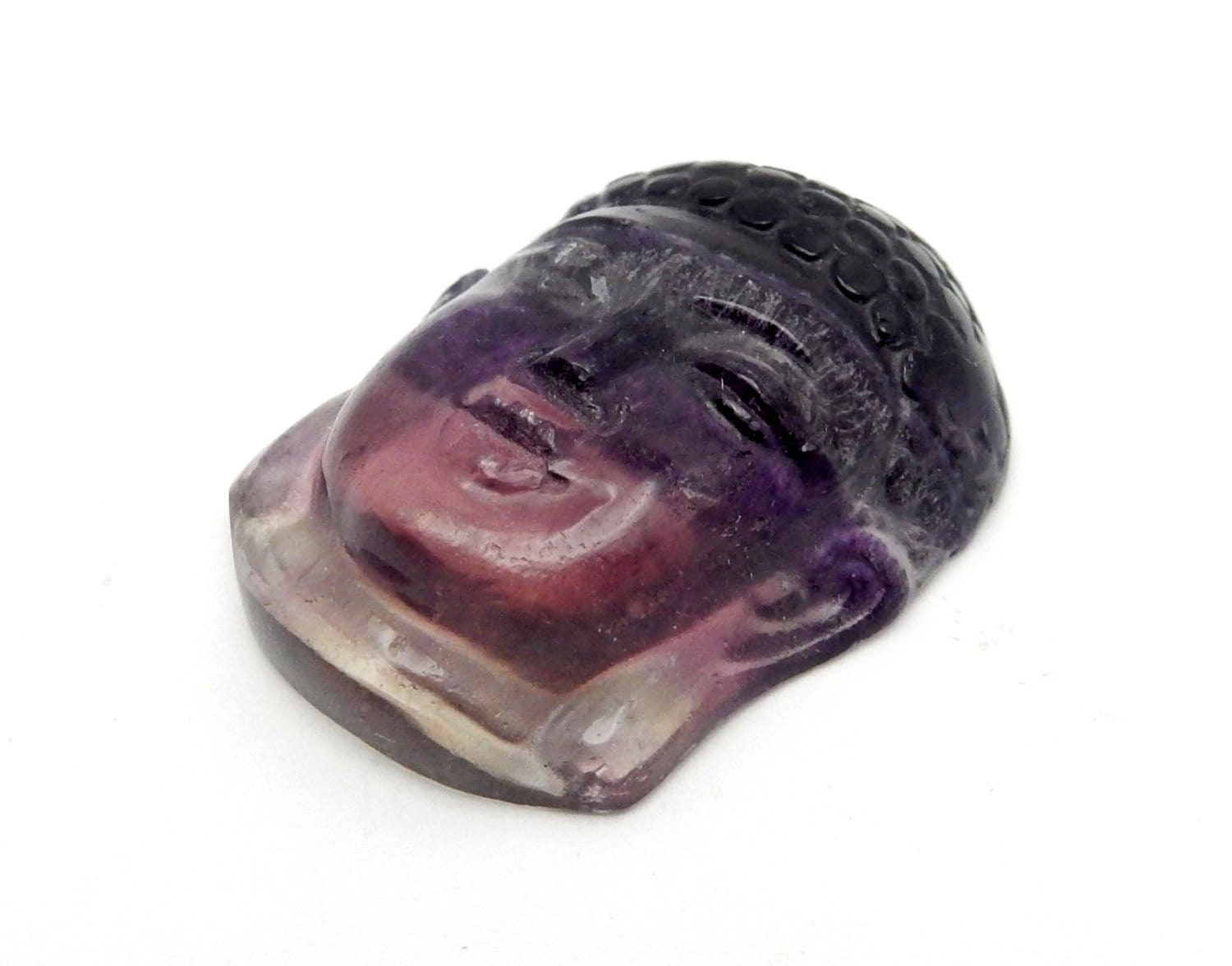 Buddha Cabochon Fluorite Crystal Budha Head Cabochon - (RK36B27-04)