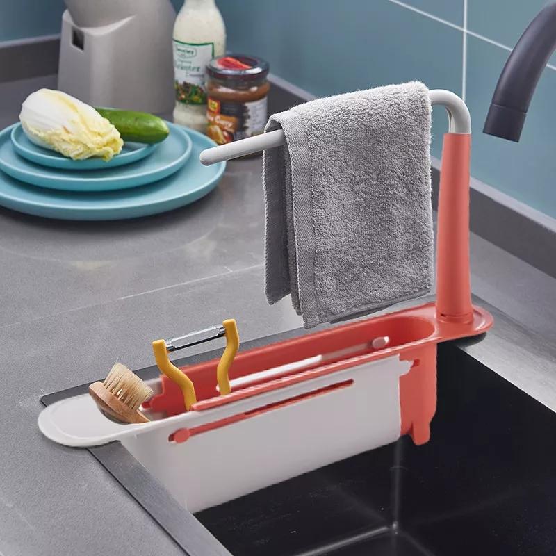 Updated Telescopic Sink Storage Rack