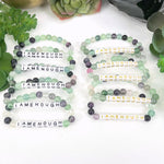 Crystal Mala Bead Bracelet - I AM ENOUGH -Letter Beads Bracelet