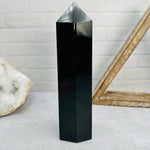 Black Obsidian Polished Point - OOAK