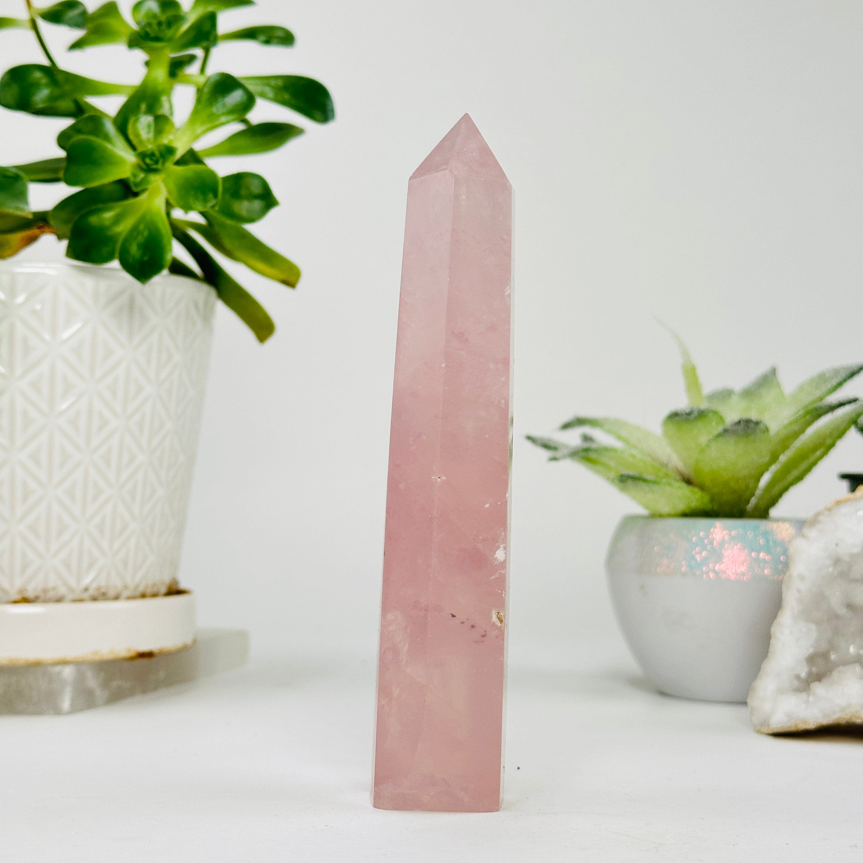 Rose Quartz Polished Point AS IS