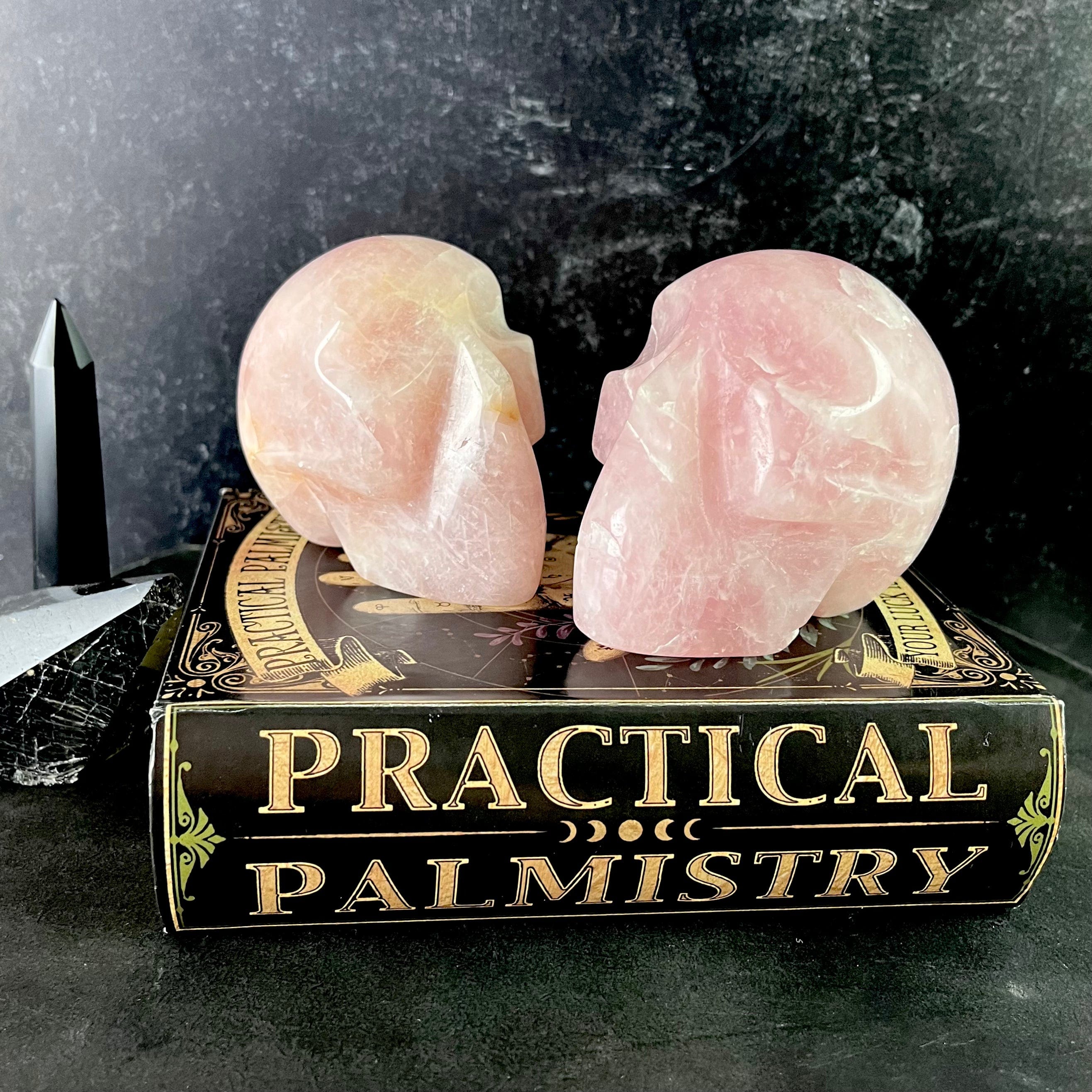 Rose Quartz Polished Skull - You Choose