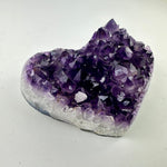 Amethyst Crystal Cluster Heart