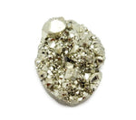 Pyrite Oval Cabochon - Chakra Reiki Jewelry Supply - (RK35B29-07)