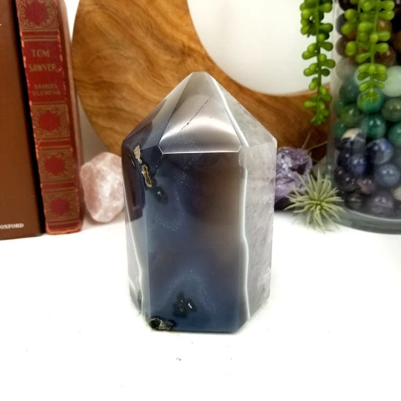 Agate Polished Crystal Point - Home Decor - OOAK (DOOAK-S12-10)