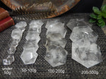 Crystal Quartz Hexagonal Pocket Stone - BY WEIGHT (OF1-S55)