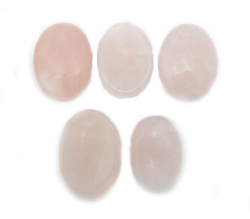 Rose Quartz Worry Stone Slab - Thumb Stone - Palm Stone - Metaphysical - Chakra